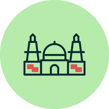 Cami. Web simgesi basit tasarım