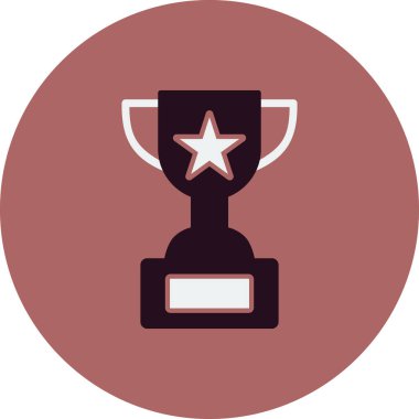 kupa simgesi vektör illüstrasyonu