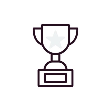 kupa simgesi vektör illüstrasyonu