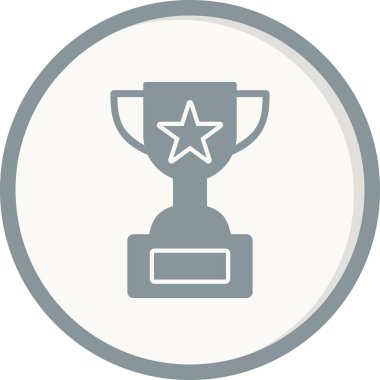 Kupa. Web simgesi basit illüstrasyon