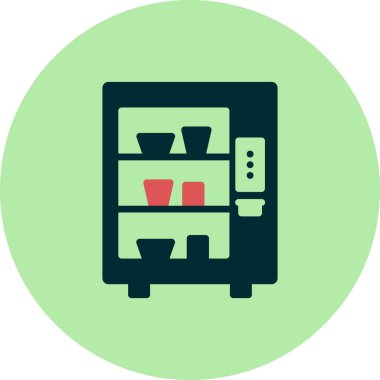 Otomat simgesi, vektör illüstrasyonu