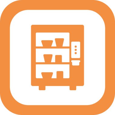 Otomat simgesi, vektör illüstrasyonu