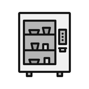 Otomat simgesi, vektör illüstrasyonu