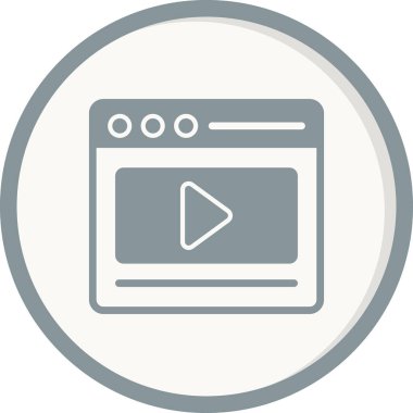 video pazarlama simgesi vektör illüstrasyonu