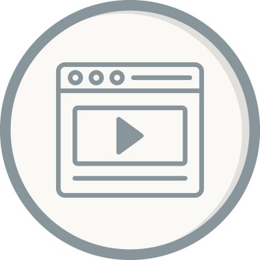 video pazarlama simgesi vektör illüstrasyonu