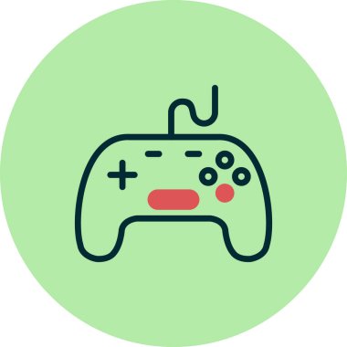 Bir oyun çubuğu simge vektör çizim