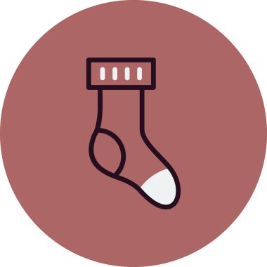 Çorap. Web simgesi basit illüstrasyon