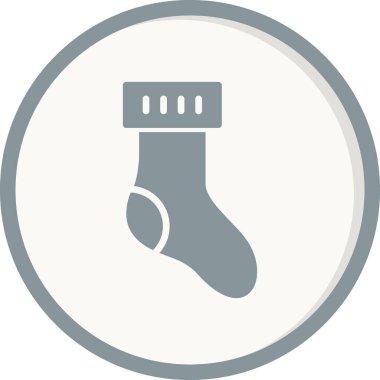 çoraplar düz vektör simgesi