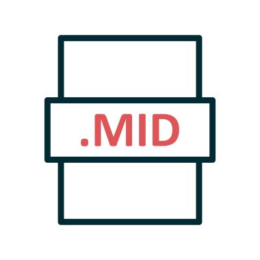 dosya biçimi simgesi, basit biçimdeki eşsiz vektör illüstrasyon simgesi