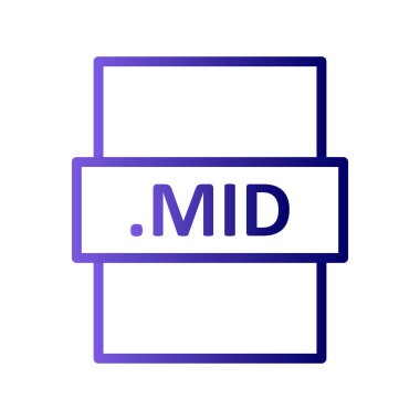 dosya biçimi simgesi, basit biçimdeki eşsiz vektör illüstrasyon simgesi