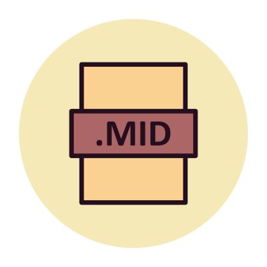 dosya biçimi simgesi, basit biçimdeki eşsiz vektör illüstrasyon simgesi