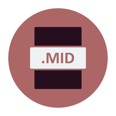 dosya biçimi simgesi, basit biçimdeki eşsiz vektör illüstrasyon simgesi