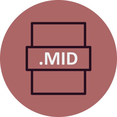 dosya biçimi simgesi, basit biçimdeki eşsiz vektör illüstrasyon simgesi