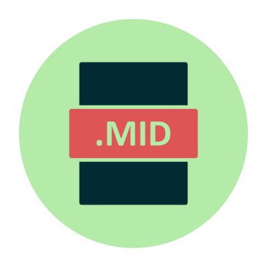 dosya biçimi simgesi, basit biçimdeki eşsiz vektör illüstrasyon simgesi