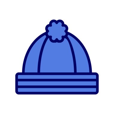 Beanie, ikon, vektör illüstrasyonu