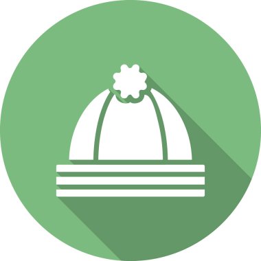 Beanie, ikon, vektör illüstrasyonu