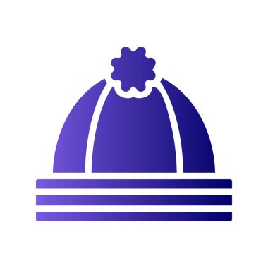 Beanie, ikon, vektör illüstrasyonu