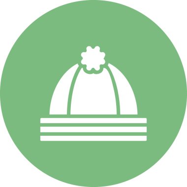 Beanie, ikon, vektör illüstrasyonu