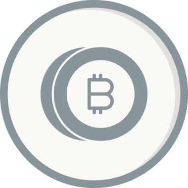 Bitcoin simgesi vektör illüstrasyonu