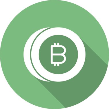 Bitcoin simgesi vektör illüstrasyonu