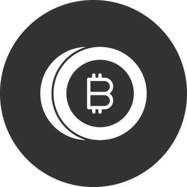 Bitcoin simgesi vektör illüstrasyonu