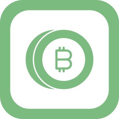 Bitcoin simgesi vektör illüstrasyonu