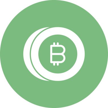 Bitcoin simgesi vektör illüstrasyonu