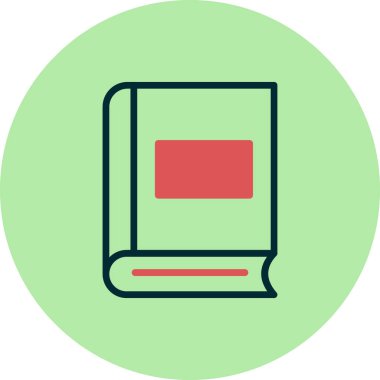 kitap simgesi vektör illüstrasyonu