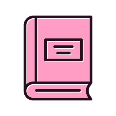 kitap simgesi vektör illüstrasyonu