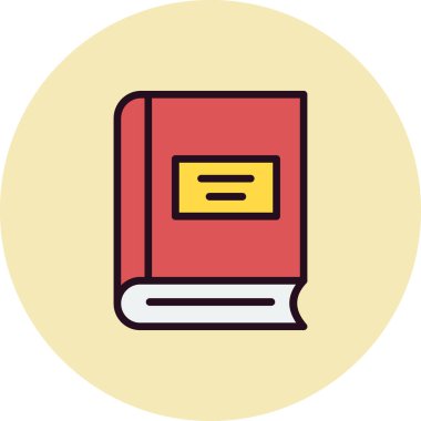 kitap simgesi vektör illüstrasyonu