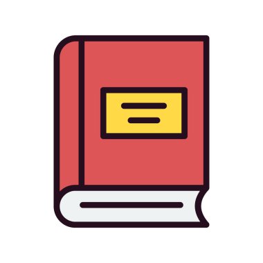 kitap simgesi vektör illüstrasyonu