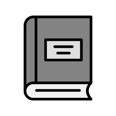 kitap simgesi vektör illüstrasyonu