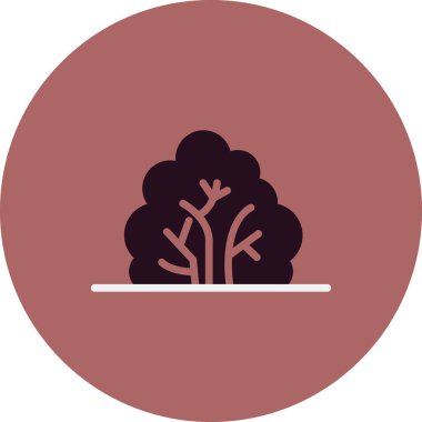 Bush simge vektör illüstrasyonu