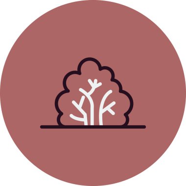 Bush simge vektör illüstrasyonu