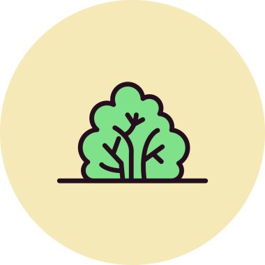 Bush simge vektör illüstrasyonu