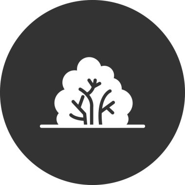 Bush simge vektör illüstrasyonu