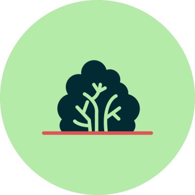 Bush simge vektör illüstrasyonu