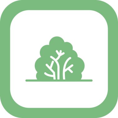 Bush simge vektör illüstrasyonu