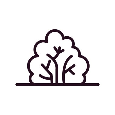 Bush simge vektör illüstrasyonu