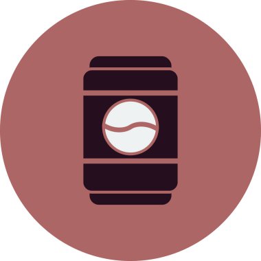 Metal kutu simgesinin vektör illüstrasyonu 