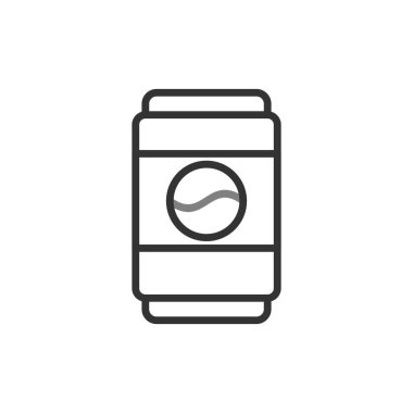 Metal kutu simgesinin vektör illüstrasyonu 