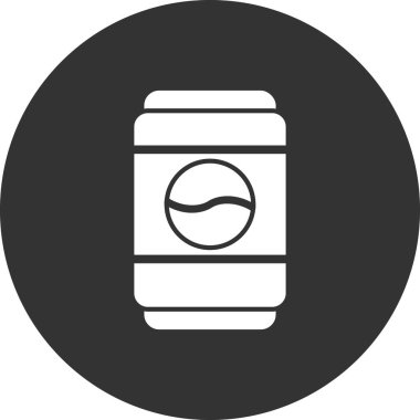 Metal kutu simgesinin vektör illüstrasyonu 