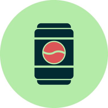 Metal kutu simgesinin vektör illüstrasyonu 