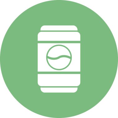 Metal kutu simgesinin vektör illüstrasyonu 