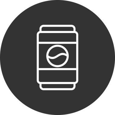 Metal kutu simgesinin vektör illüstrasyonu 