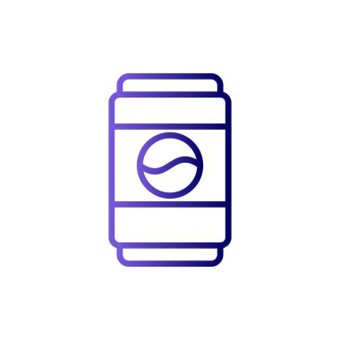 Metal kutu simgesinin vektör illüstrasyonu 