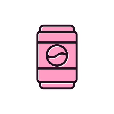 Metal kutu simgesinin vektör illüstrasyonu 