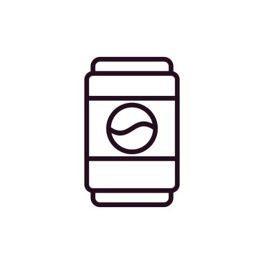 Metal kutu simgesinin vektör illüstrasyonu 