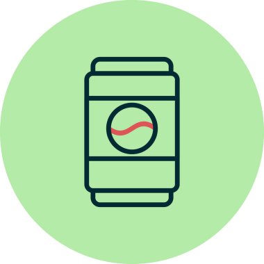 Metal kutu simgesinin vektör illüstrasyonu 