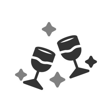 Şampanya bardağı vektör çizim